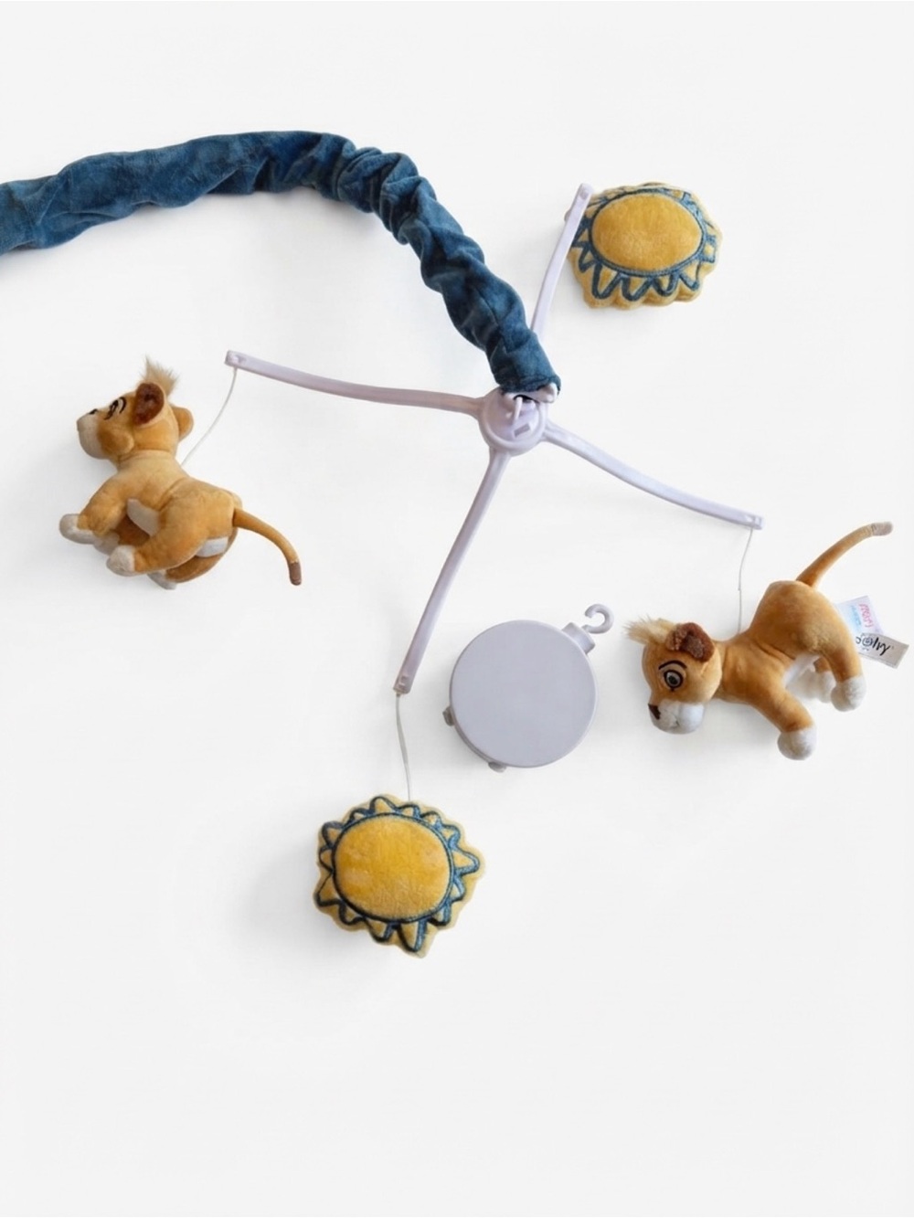 Plush Lion King Baby Mobile in Yellow and Blue - Kids Accessories